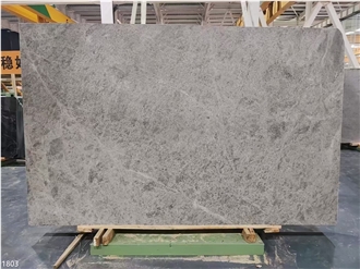 Dora Ash Cloud Marble Slabs Ice Silver Spider Tile