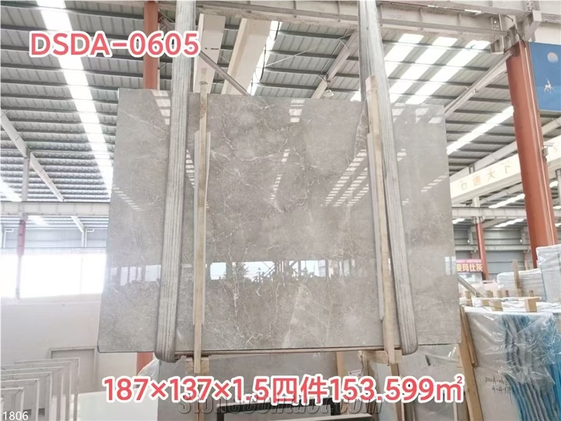Dora Ash Cloud Marble Slabs Silver Marten Ice Silver Spider