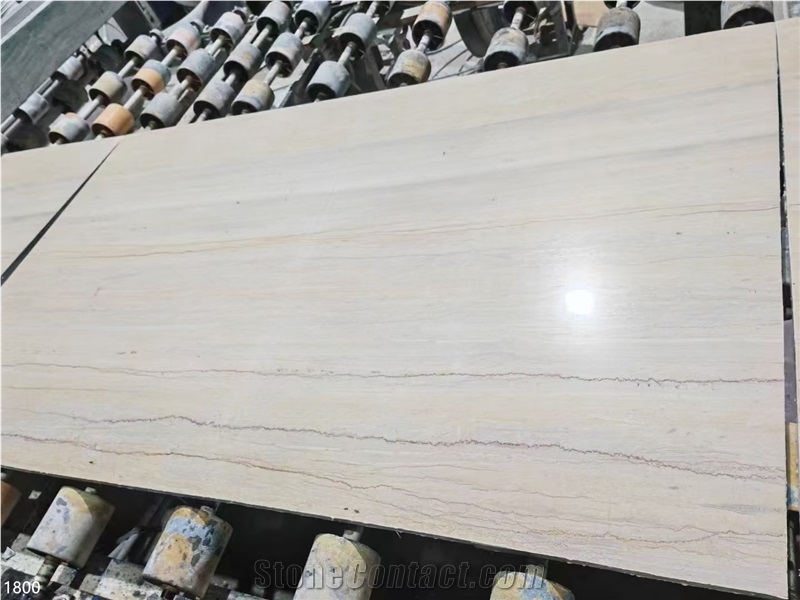 Ginkgo Wood Grain Marble Slabs Wooden Beige Stone Tile