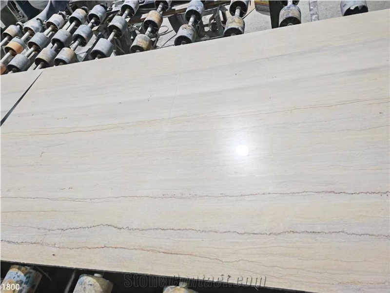 Ginkgo Wood Grain Marble Slabs Wooden Beige Stone Tile