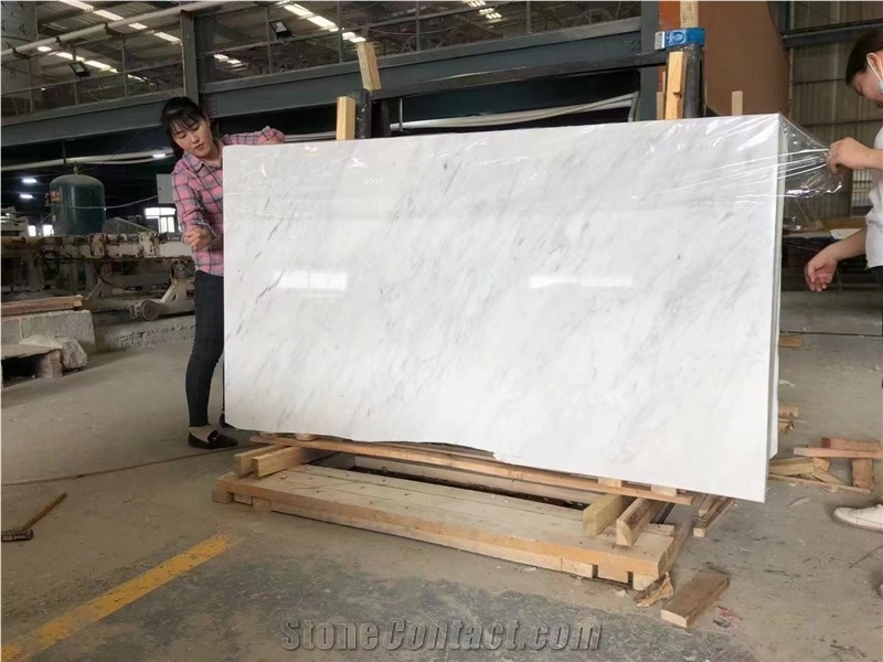Greece Ariston V Marble White Slabs For Interior Design Use