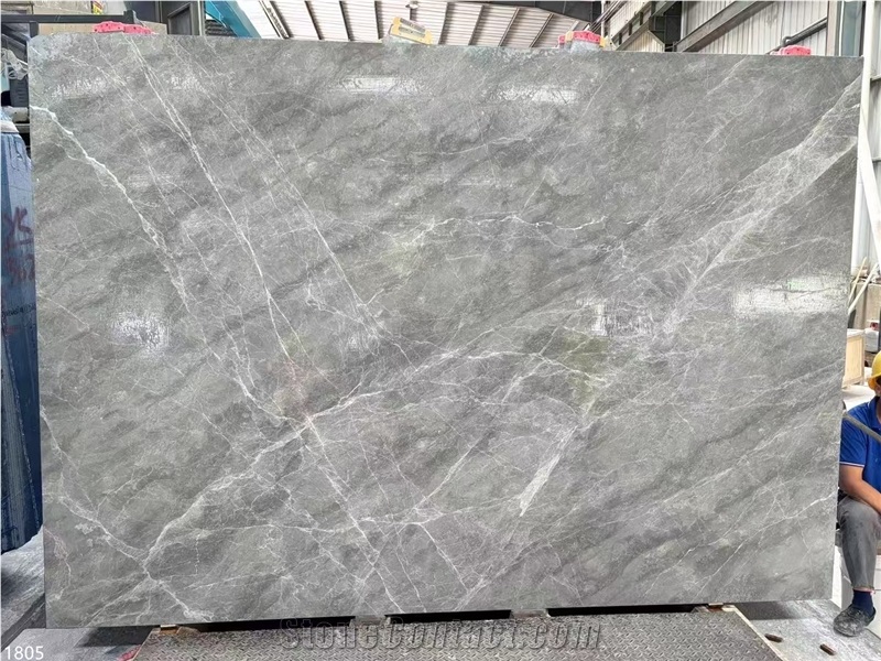 Hermes Gray Marble Slabs Shadow Grey Stone Tile