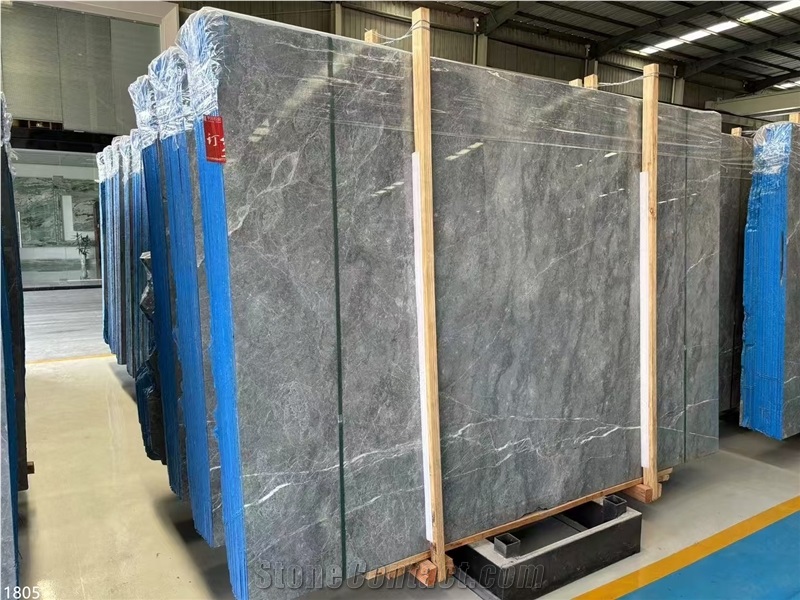 Hermes Gray Marble Slabs Shadow Grey Stone Tile