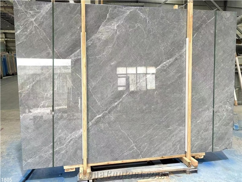 Hermes Gray Marble Slabs Shadow Grey Stone Tile