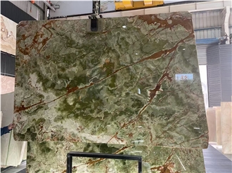 Multicolor Balochistan Green Onyx Slabs