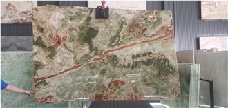 Multicolor Balochistan Green Onyx Slabs