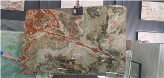 Multicolor Balochistan Green Onyx Slabs
