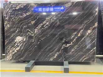 Nero Portoro Fantasy Black Gold Flower Granite Slabs
