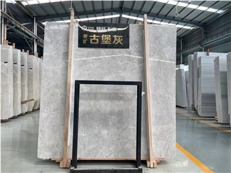 New Castle Grey Marble Tundra Picasso Carso Wall Tile Slab