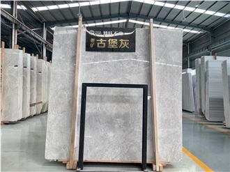 New Castle Grey Marble Tundra Picasso Carso Wall Tile Slab