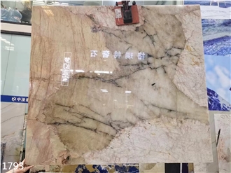 Pandora Granite Slabs Beige White Stone Wall Background Use