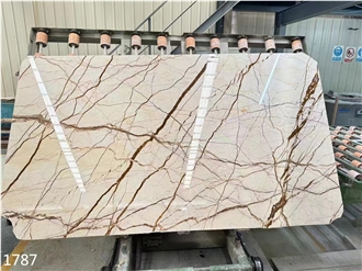 Sofita Gold Marble Slabs Bilecik Novita Jin Project Use