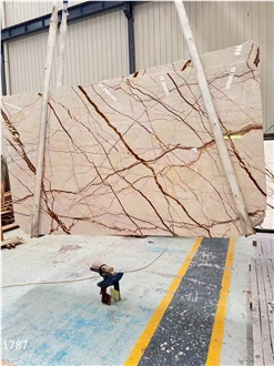 Sofita Gold Marble Slabs Bilecik Novita Jin Project Use