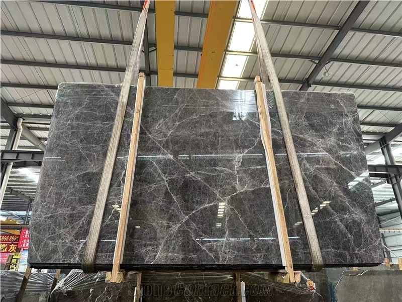 Hermes Dark Gray Marble Slabs