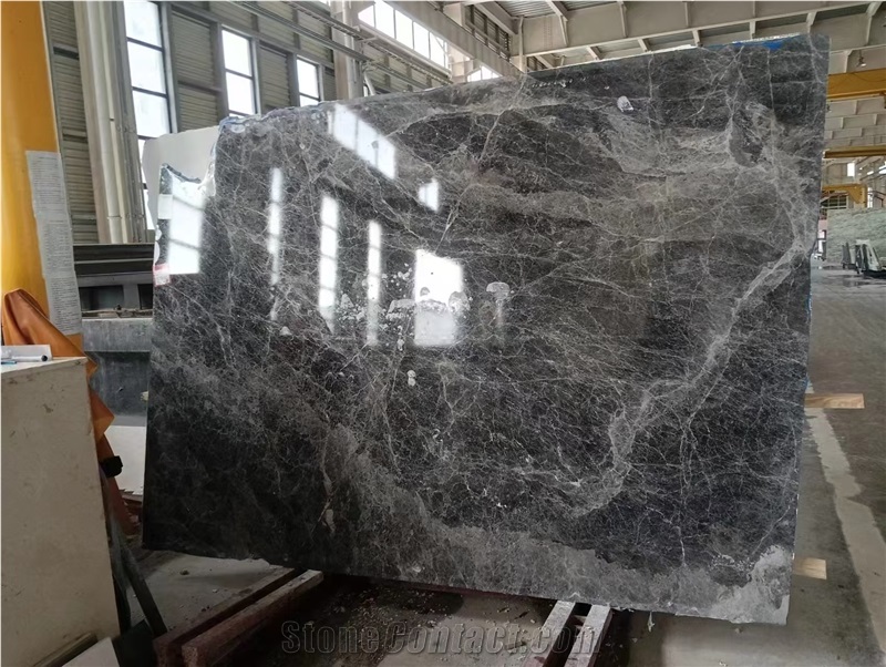 Hermes Dark Gray Marble Slabs