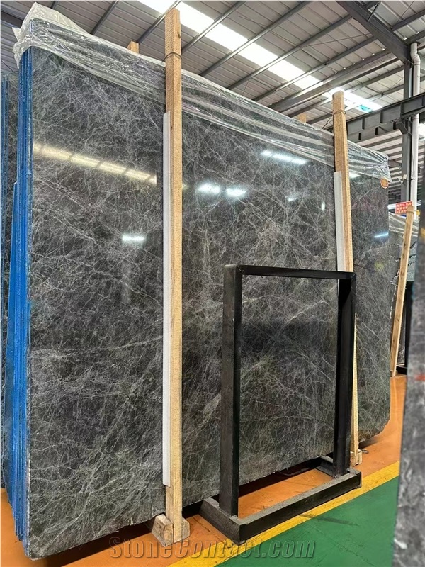 Hermes Dark Gray Marble Slabs