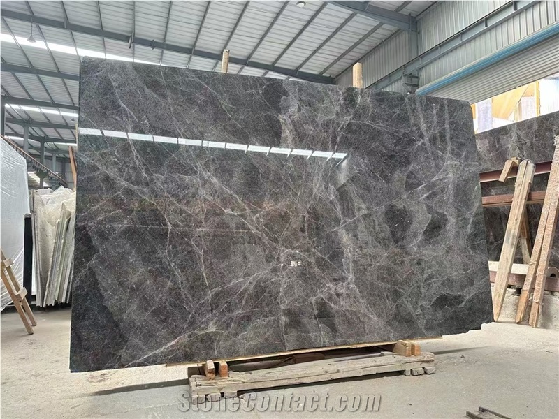 Hermes Dark Gray Marble Slabs