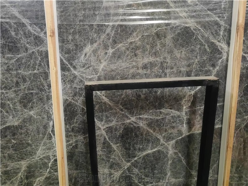 Hermes Dark Gray Marble Slabs