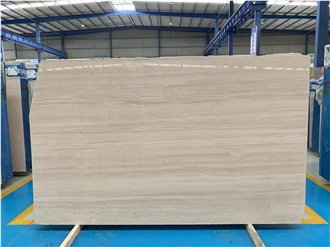 Moca Creme Grossa Limestone Vein Cut Slabs
