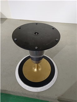 GOLDTOP Furniture 6037 Matterhorn Quartz Round Table