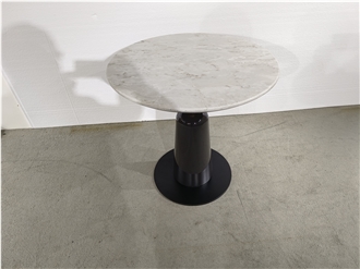 GOLDTOP Furniture 6037 Matterhorn Quartz Round Table