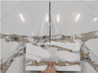 GOLDTOP Hot Sales 5066 Calacatta Fendy Quartz Slabs