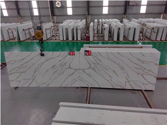 GOLDTOP Hot Sales 5066 Calacatta Fendy Quartz Slabs
