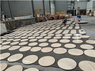 GOLDTOP Luxury Shop Beige Turkey Roman Travertine Table Top