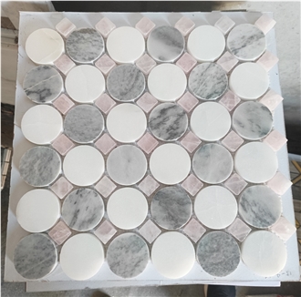 Colorful Penny Mosaic Tiless
