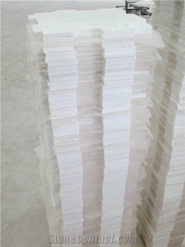 Crystal White  Mosaic Tiles