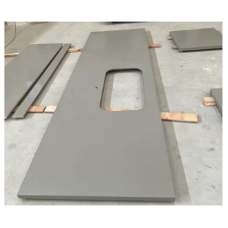 Grey Quartz Stone Kitchen Countertop Island Top