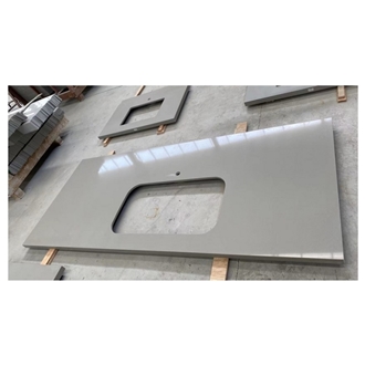 Grey Quartz Stone Kitchen Countertop Island Top