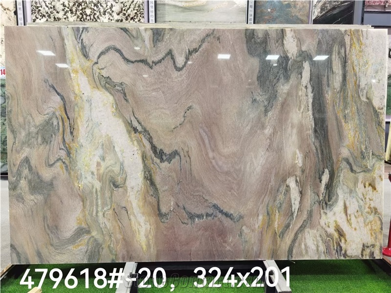 Aquarella Quartzite Slabs Wall