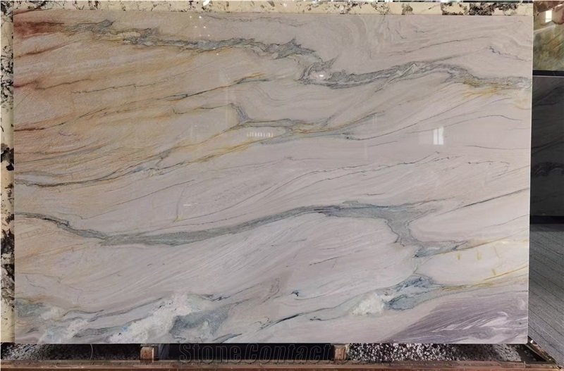 Aquarella Quartzite Slabs Wall