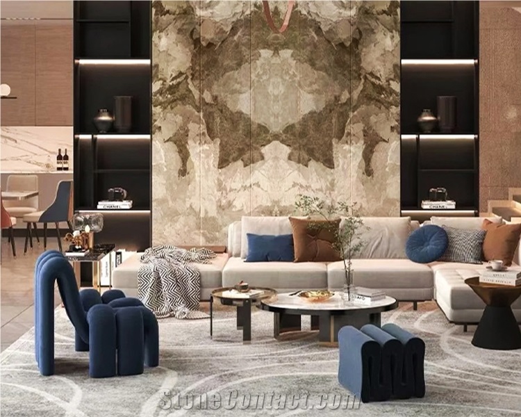 Camouflage Marble Slabs