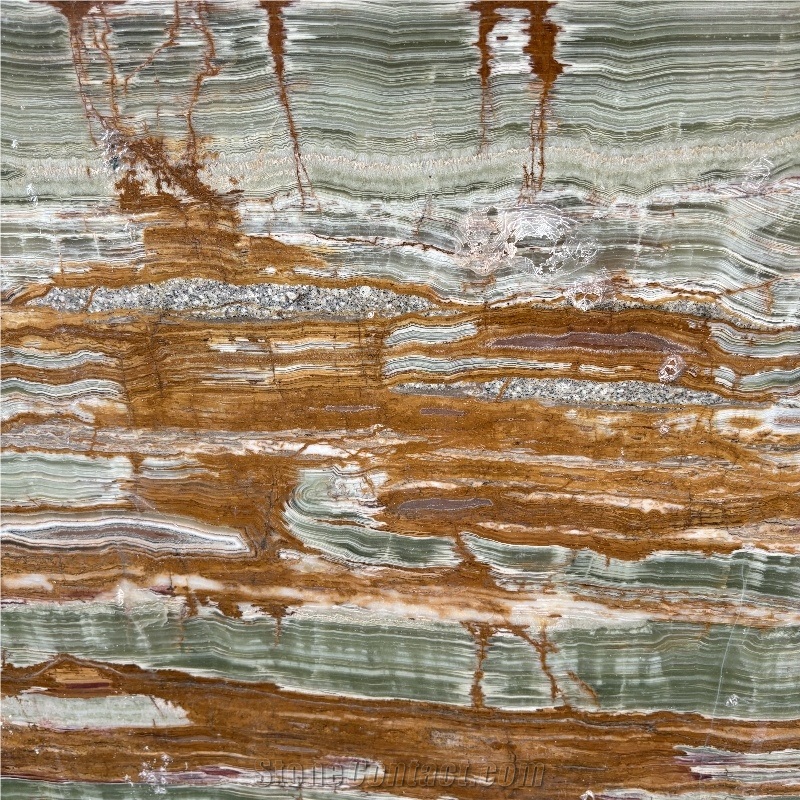 Emerald Green Gold Onyx Slabs