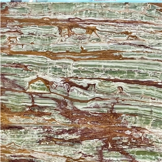 Emerald Green Gold Onyx Slabs
