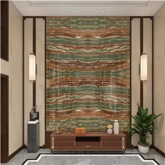 Emerald Green Gold Onyx Slabs