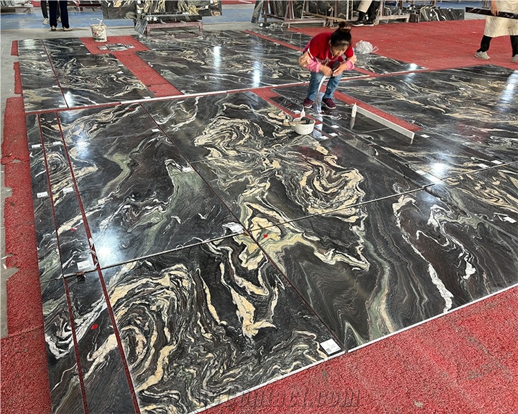 Explosion Blue Quartzite Slabs