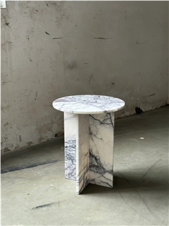 HRST Custom Milas Lilac Marble Furniture On Sale