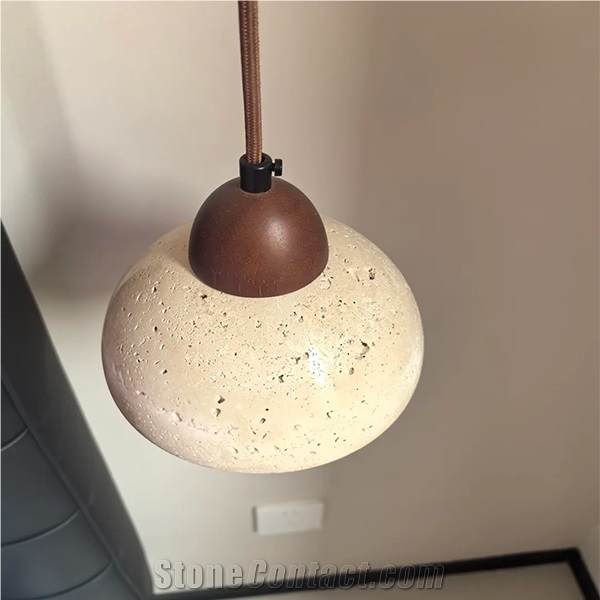 Hrst Stone Travertine Pendant Light Home Decor Products