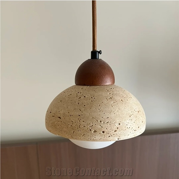 Hrst Stone Travertine Pendant Light Home Decor Products