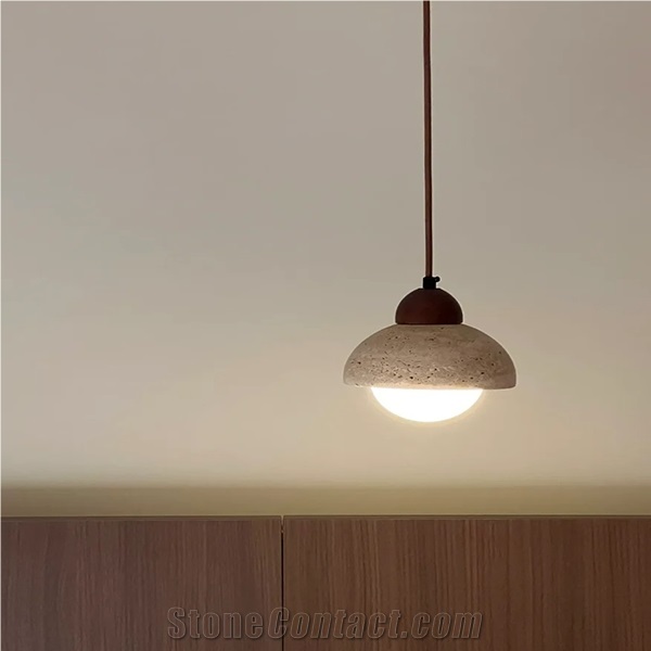 Hrst Stone Travertine Pendant Light Home Decor Products