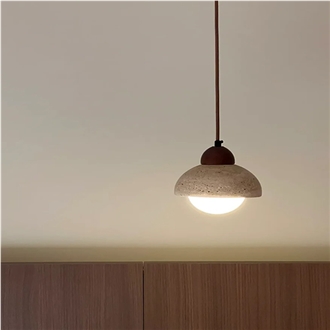 Hrst Stone Travertine Pendant Light Home Decor Products