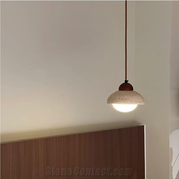 Hrst Stone Travertine Pendant Light Home Decor Products