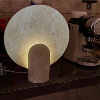 Hrst Travertine Stone Table Lamp Home Decor Products