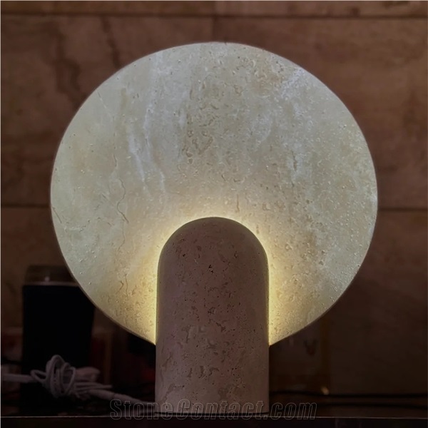 Hrst Travertine Stone Table Lamp Home Decor Products