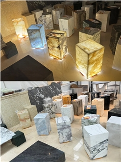 Marble Rectangle Floor Lamp Home Decor Products