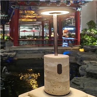 Natural Stone Travertine Table Lamp Home Decor Products