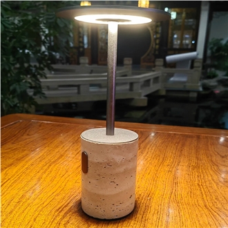 Natural Stone Travertine Table Lamp Home Decor Products